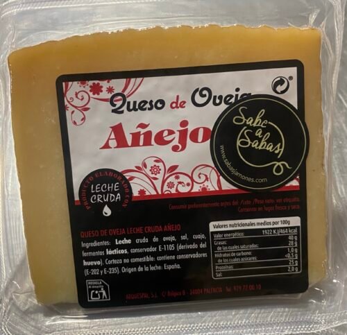 QUESO viejo de oveja 2 PIEZAS DE 350 GR. APROX